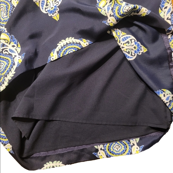 Crown & Ivy Navy Blue Patterned Dress - Size 12 - Picture 6 of 9